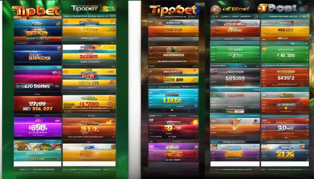 Tipobet Casino karşılaştırma tablosu
